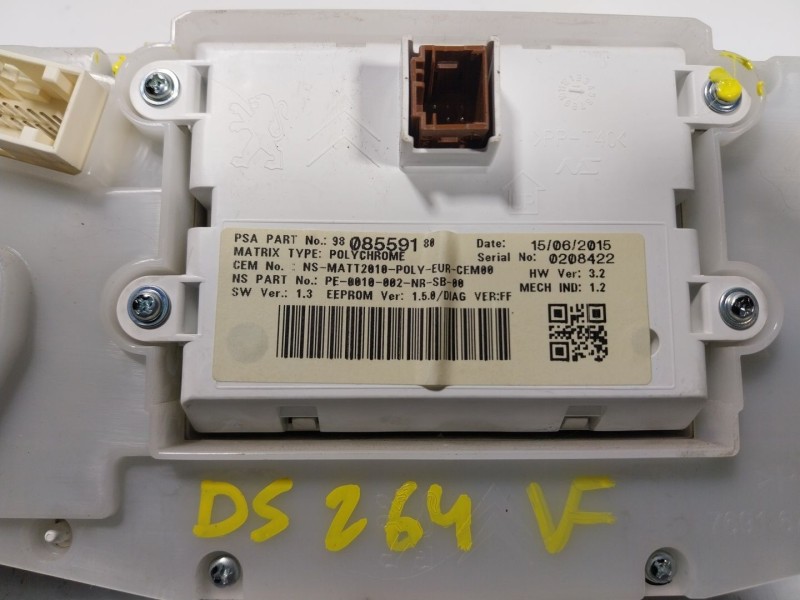 Recambio de cuadro instrumentos para peugeot 208 i (ca_, cc_) 1.2 vti 82 referencia OEM IAM 9813869880 9808559180 