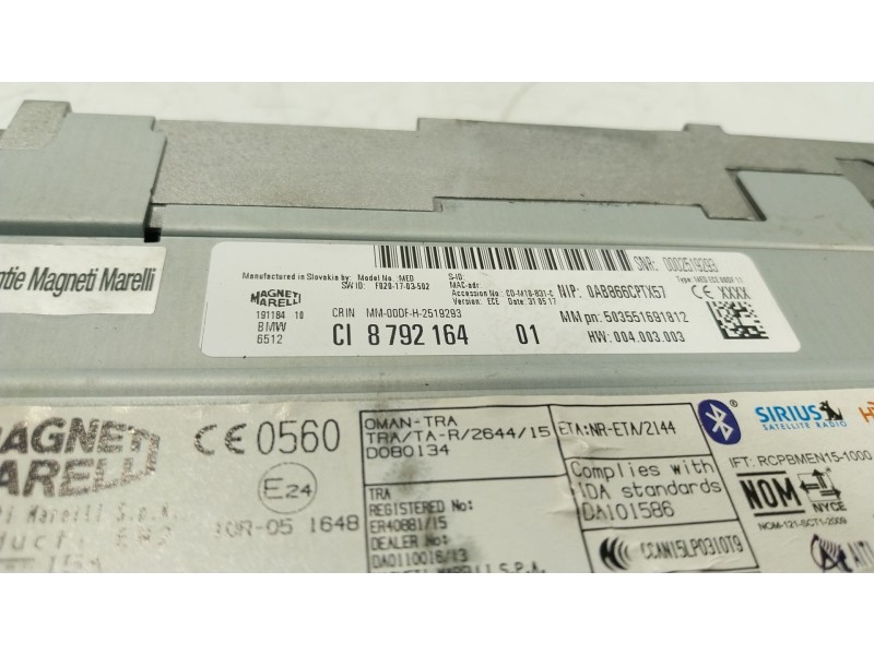 Recambio de sistema navegacion gps para mini mini (f56) cooper d referencia OEM IAM  8792164 