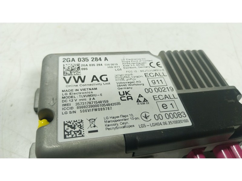 Recambio de modulo electronico para seat arona (kj7, kjp) 1.0 tsi referencia OEM IAM  2GA035284A 