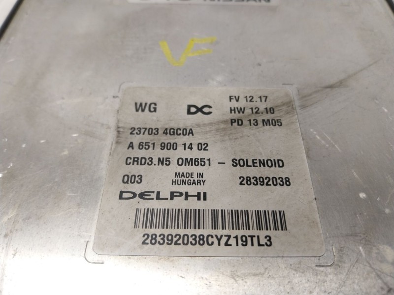 Recambio de centralita motor uce para infiniti q50 2.2 diesel cat referencia OEM IAM  A6519001402 