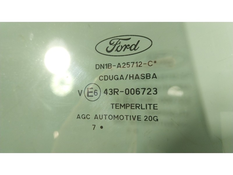 Recambio de cristal puerta trasero derecho para ford ecosport 1.0 ecoboost referencia OEM IAM 1848265 DN1BA25712C 
