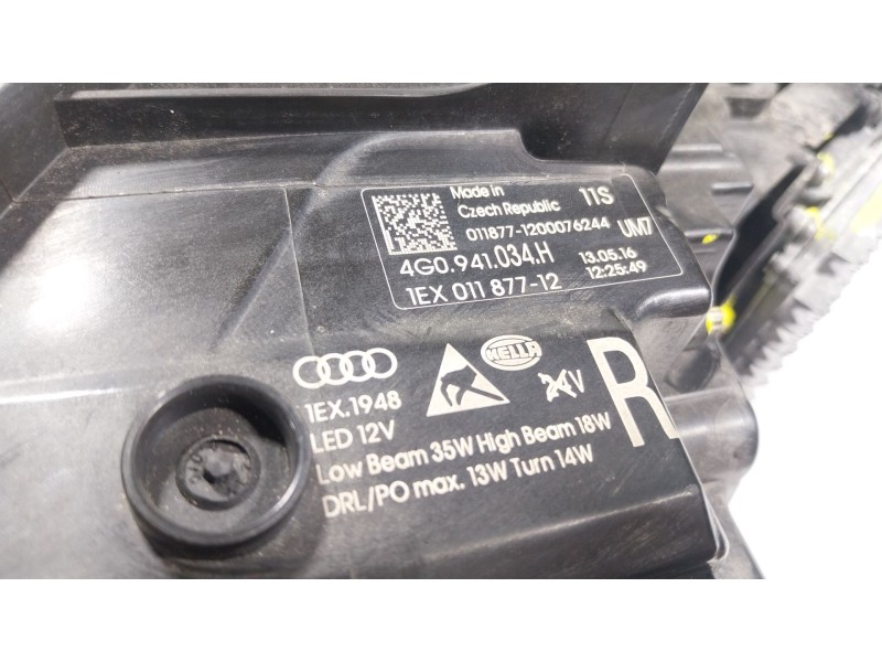Recambio de faro derecho para audi a6 c7 (4g2, 4gc) 2.0 tdi quattro referencia OEM IAM  4G0941034H 