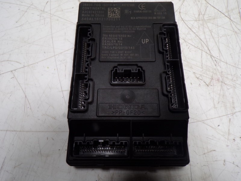 Recambio de modulo electronico para honda civic lim.5 (fk) 1.0 vtec cat referencia OEM IAM 38809TGGG31 38800TGGG310M1 A2C9742180