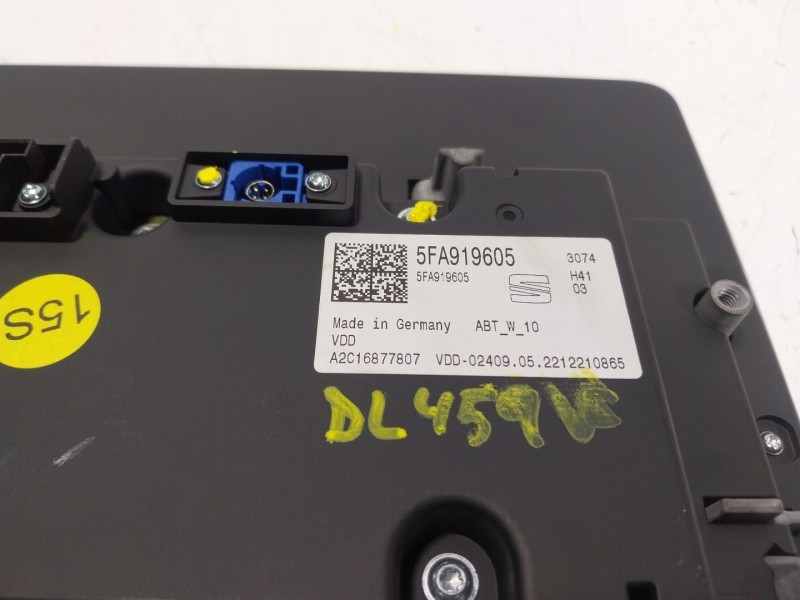 Recambio de pantalla multifuncion para seat leon sportstourer (kl8) fr referencia OEM IAM  5FA919605 