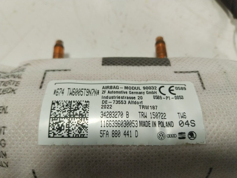 Recambio de airbag trasero izquierdo para seat leon sportstourer (kl8) fr referencia OEM IAM 5FA880441D 5FA880441D 