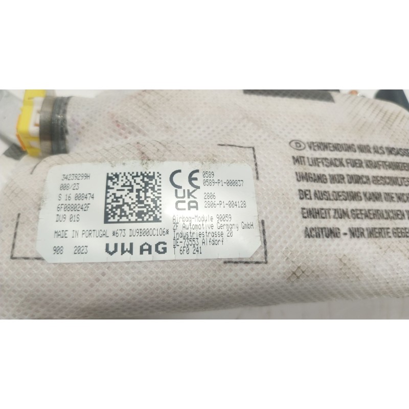 Recambio de airbag lateral delantero derecho para seat arona (kj7, kjp) 1.0 tsi referencia OEM IAM 6F0880242F 6F0880242F 