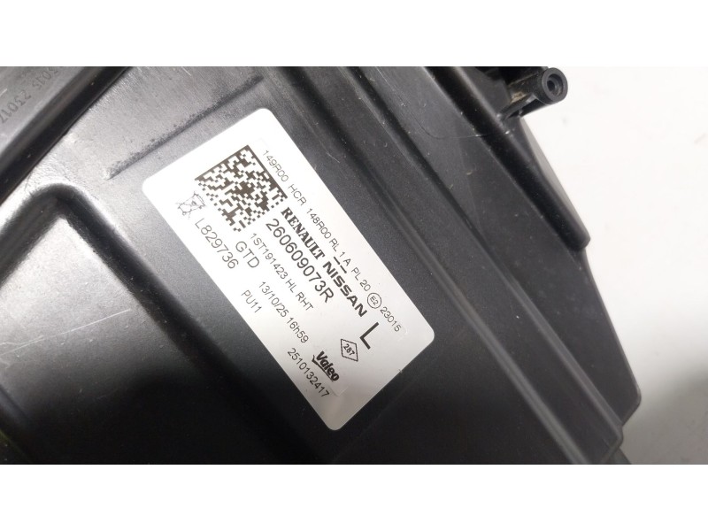Recambio de faro izquierdo para renault master iv 2.3 dci diesel fap energy cat referencia OEM IAM  260609073R 