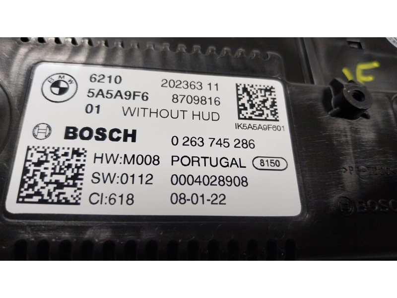 Recambio de cuadro instrumentos para bmw z4 roadster (g29) sdrive 20 i referencia OEM IAM 62105A76493 62105A5A9F6 