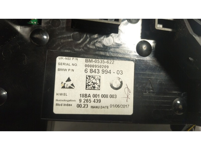 Recambio de cuadro instrumentos para mini mini (f56) cooper d referencia OEM IAM  684399403 