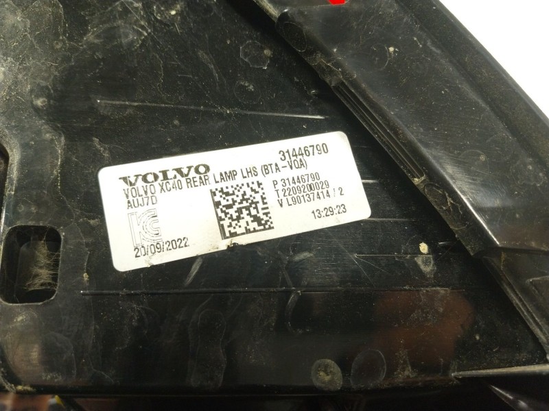 Recambio de piloto trasero izquierdo para volvo xc40 (536) b3 mild-hybrid referencia OEM IAM  31446790 