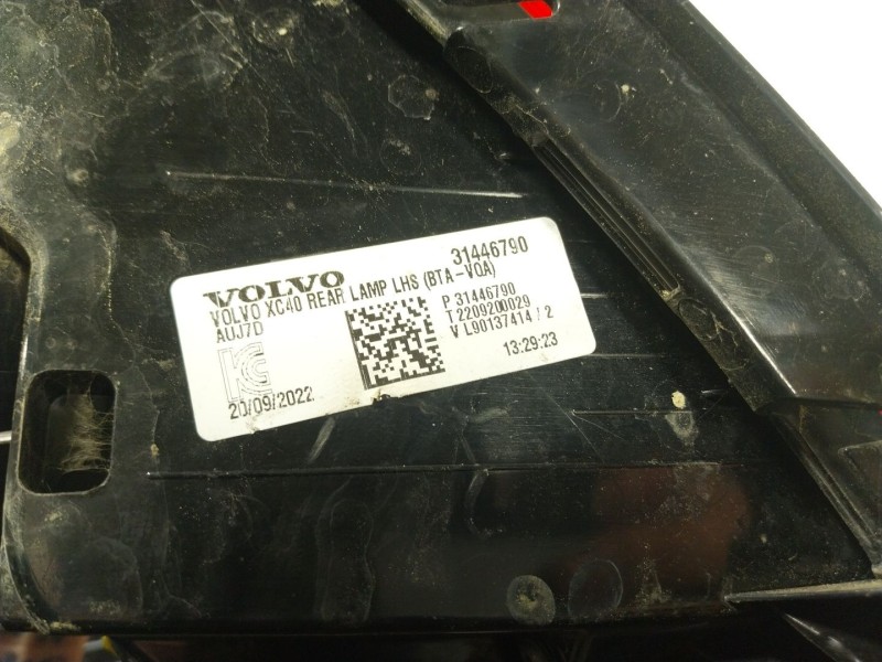 Recambio de piloto trasero izquierdo para volvo xc40 (536) b3 mild-hybrid referencia OEM IAM  31446790 