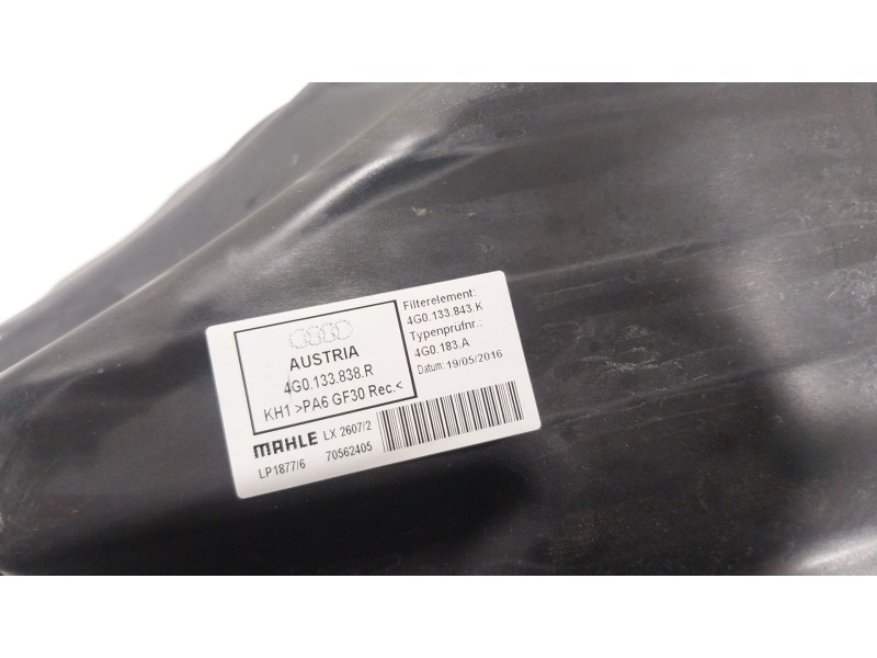 Recambio de filtro aire para audi a6 c7 (4g2, 4gc) 2.0 tdi quattro referencia OEM IAM 4G0133838R 4G0133838R 