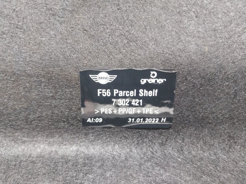 Recambio de bandeja trasera para mini mini (f56) cooper referencia OEM IAM  7302421 