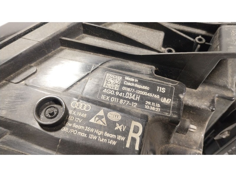 Recambio de faro derecho para audi a6 c7 (4g2, 4gc) 2.0 tdi quattro referencia OEM IAM  4G0941034H 