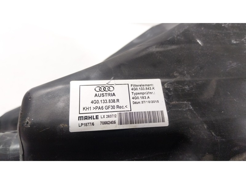 Recambio de filtro aire para audi a6 c7 (4g2, 4gc) 2.0 tdi quattro referencia OEM IAM  4G0133838R 