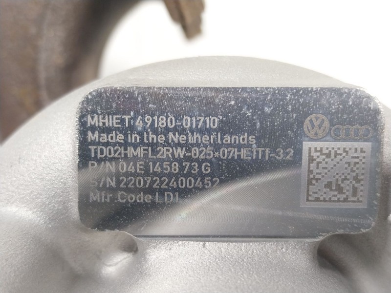 Recambio de turbocompresor para cupra leon sportstourer (kl8) 1.4 tsi phev referencia OEM IAM 04E145873G 04E145873G 