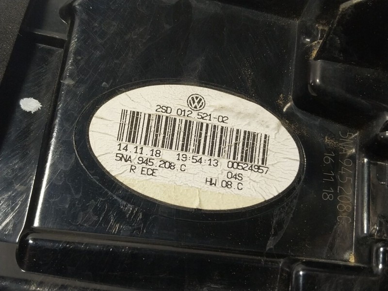 Recambio de piloto trasero derecho para volkswagen tiguan (ad1, ax1) 2.0 tdi referencia OEM IAM  5NA945208C 