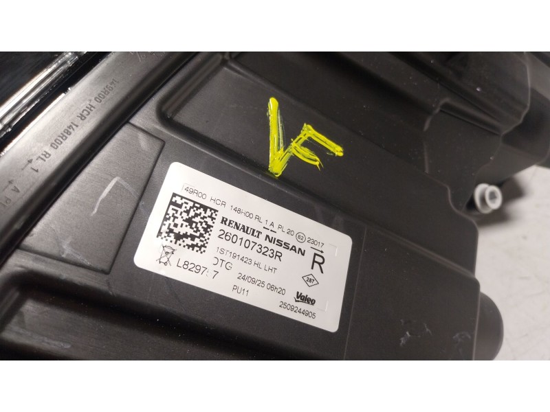 Recambio de faro derecho para renault master iv 2.3 dci diesel fap energy cat referencia OEM IAM  260107323R 