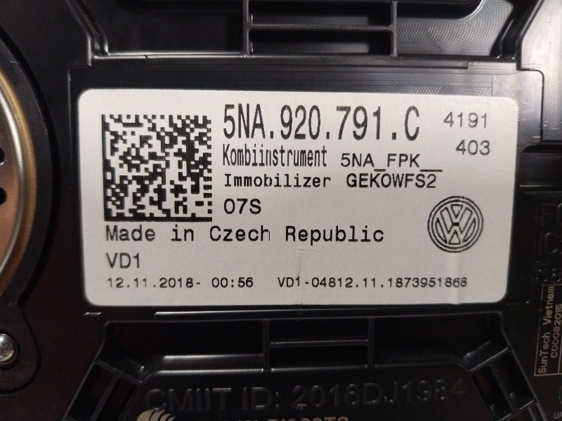 Recambio de cuadro instrumentos para volkswagen tiguan (ad1, ax1) 2.0 tdi referencia OEM IAM 5NA920791C  
