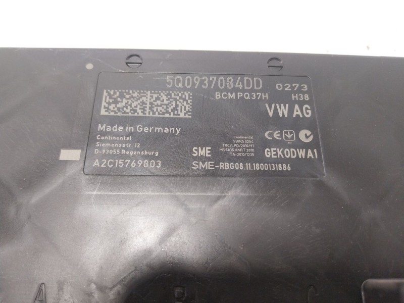 Recambio de modulo electronico para volkswagen tiguan (ad1, ax1) 2.0 tdi referencia OEM IAM 5Q0937084DD 5Q0937084DD 