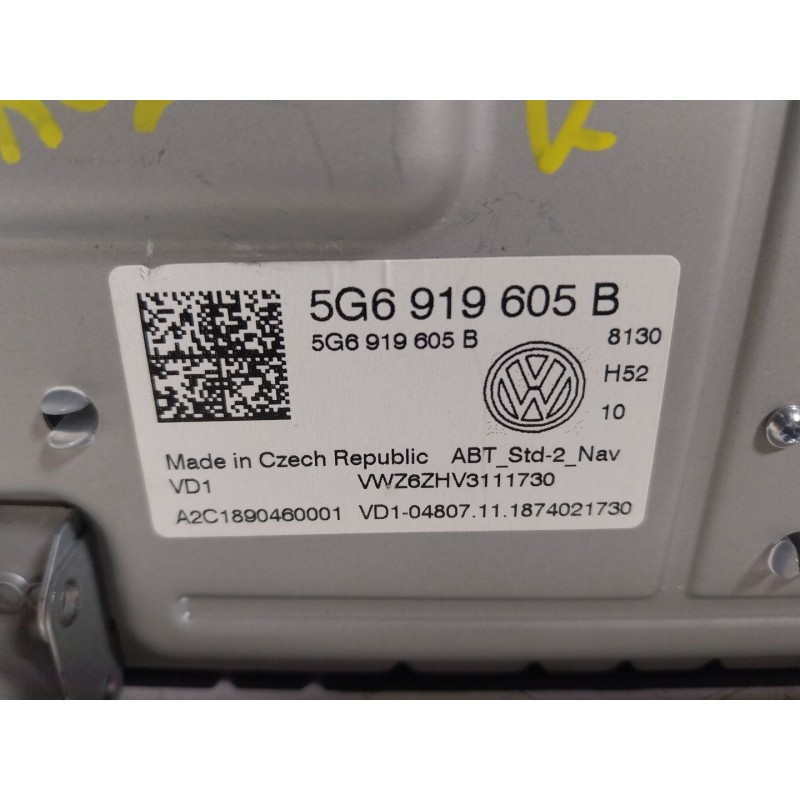 Recambio de pantalla multifuncion para volkswagen tiguan (ad1, ax1) 2.0 tdi referencia OEM IAM 5G6919605B 5G6919605B 