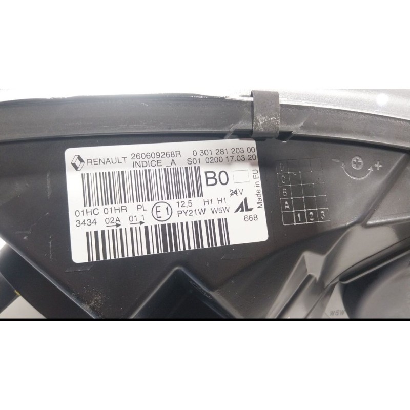 Recambio de faro izquierdo para renault captur i (j5_, h5_) 1.2 tce 120 referencia OEM IAM  260609268R 