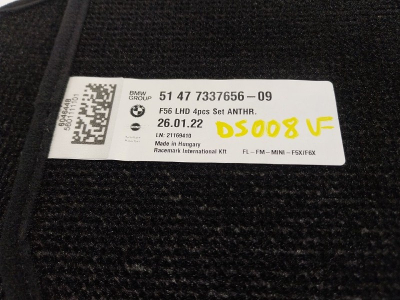 Recambio de juego tapizados / cartoneras para mini mini (f56) cooper referencia OEM IAM  5147733765609 