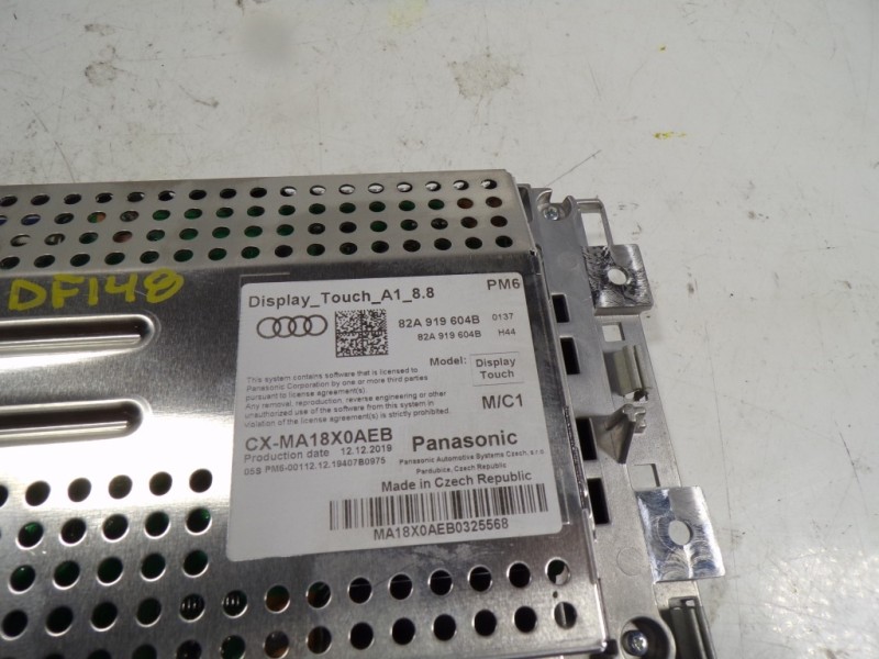 Recambio de pantalla multifuncion para audi a1 sportback (gba) 1.0 tfsi referencia OEM IAM  82A919604B 