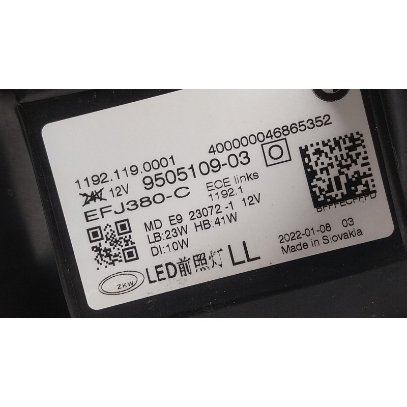 Recambio de faro izquierdo para bmw 4 gran coupe (g26) 420 d mild-hybrid referencia OEM IAM 63118084885 950510903 