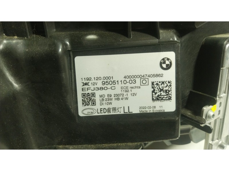Recambio de faro derecho para bmw 4 coupé (g22, g82) 430 i xdrive referencia OEM IAM 63118084886 11921200001 