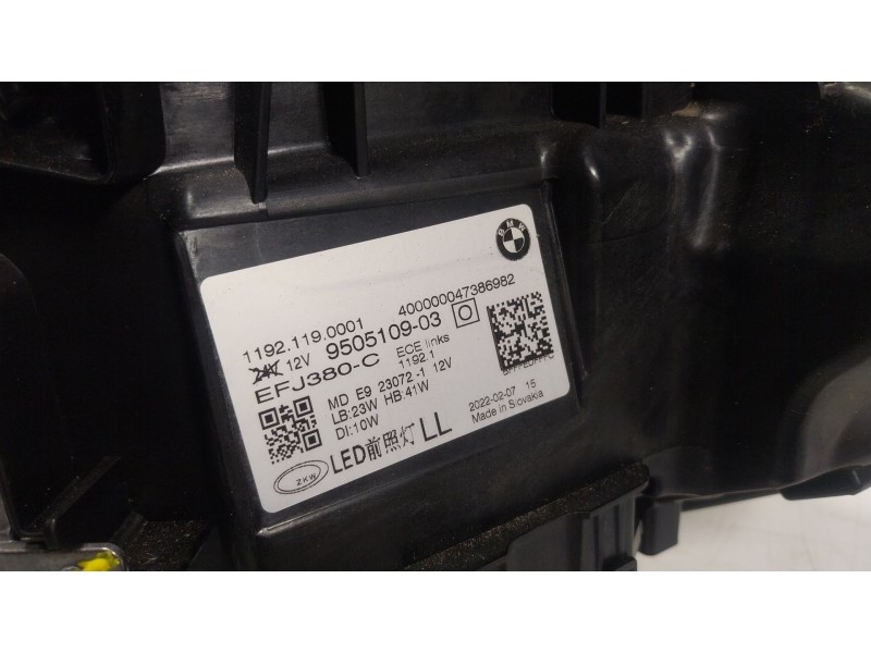 Recambio de faro izquierdo para bmw 4 coupé (g22, g82) 430 i xdrive referencia OEM IAM 63118084885 11921190001 