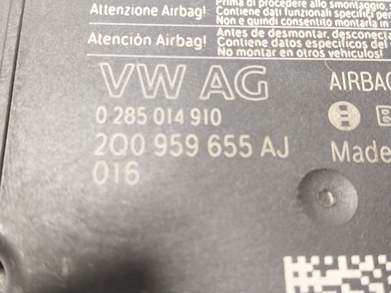 Recambio de centralita airbag para volkswagen polo vi (aw1, bz1, ae1) 1.0 tsi referencia OEM IAM 2Q0959655AJ 2Q0959655 