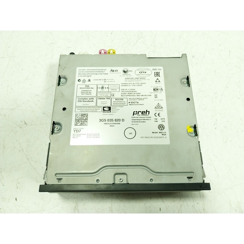 Recambio de sistema navegacion gps para volkswagen polo vi (aw1, bz1, ae1) 1.0 tsi referencia OEM IAM  3G5035820D 