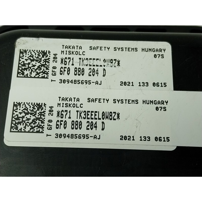 Recambio de airbag delantero derecho para volkswagen polo vi (aw1, bz1, ae1) 1.0 tsi referencia OEM IAM  6F0880204 