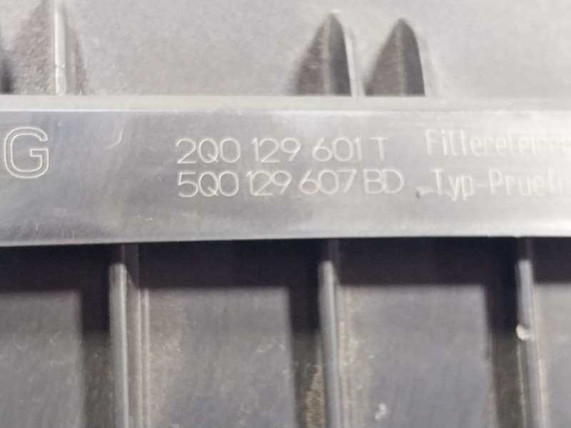Recambio de filtro aire para volkswagen polo vi (aw1, bz1, ae1) 1.0 tsi referencia OEM IAM 5Q0129607BD 2Q0129601T 