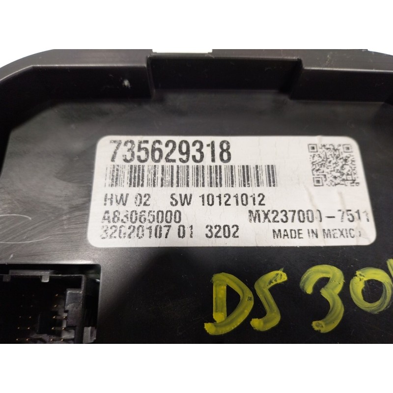 Recambio de mando climatizador para fiat 500 (312_) 1.0 mild hybrid (312.ayd1b) referencia OEM IAM  735629318 