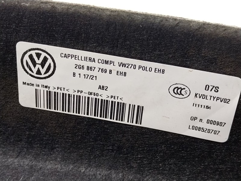 Recambio de bandeja trasera para volkswagen polo vi (aw1, bz1, ae1) 1.0 tsi referencia OEM IAM  266867769 