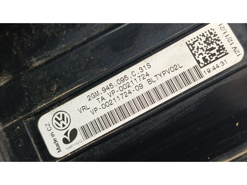 Recambio de piloto trasero izquierdo para volkswagen t-cross (c11, d31) 1.0 tsi referencia OEM IAM  2GM945095C31S 