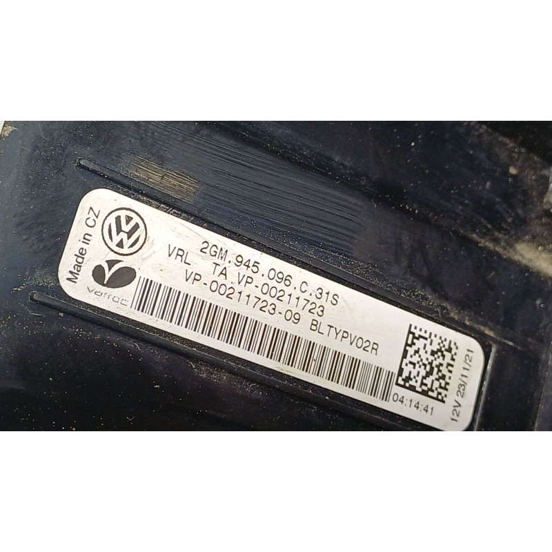 Recambio de piloto trasero derecho para volkswagen t-cross (c11, d31) 1.0 tsi referencia OEM IAM  2GM945096C31S 