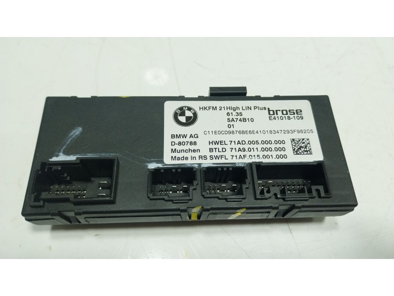 Recambio de modulo electronico para bmw x5 (g05, f95) xdrive 40 d mild-hybrid referencia OEM IAM  61355A74B10 