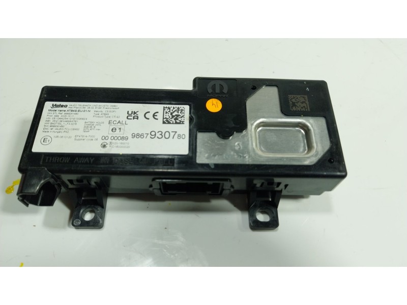 Recambio de modulo electronico para toyota proace furgoneta (mdz_) electric (mdzs, mdzz) referencia OEM IAM  9867930780 