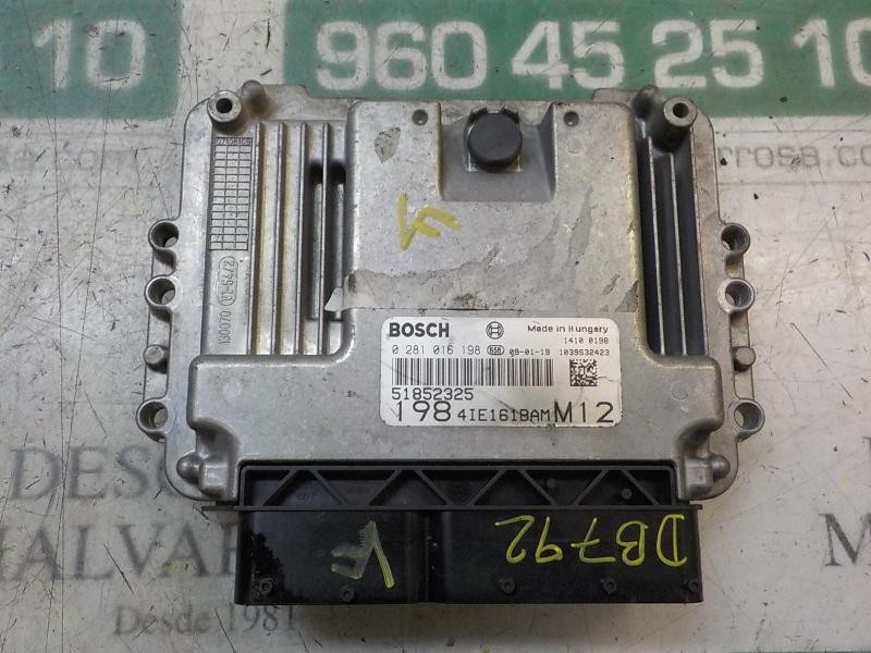 Recambio de centralita motor uce para fiat bravo (198) 1.6 16v dynamic multijet (88kw) referencia OEM IAM 51852325  