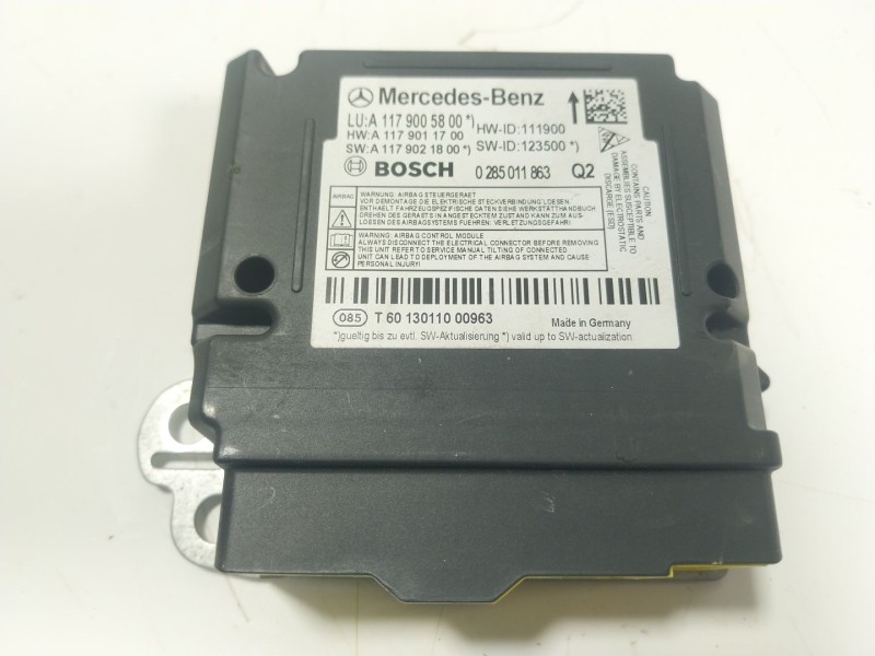 Recambio de centralita airbag para mercedes-benz cla coupé (c117) cla 250 (117.344) referencia OEM IAM A1179005800 A1179005800 