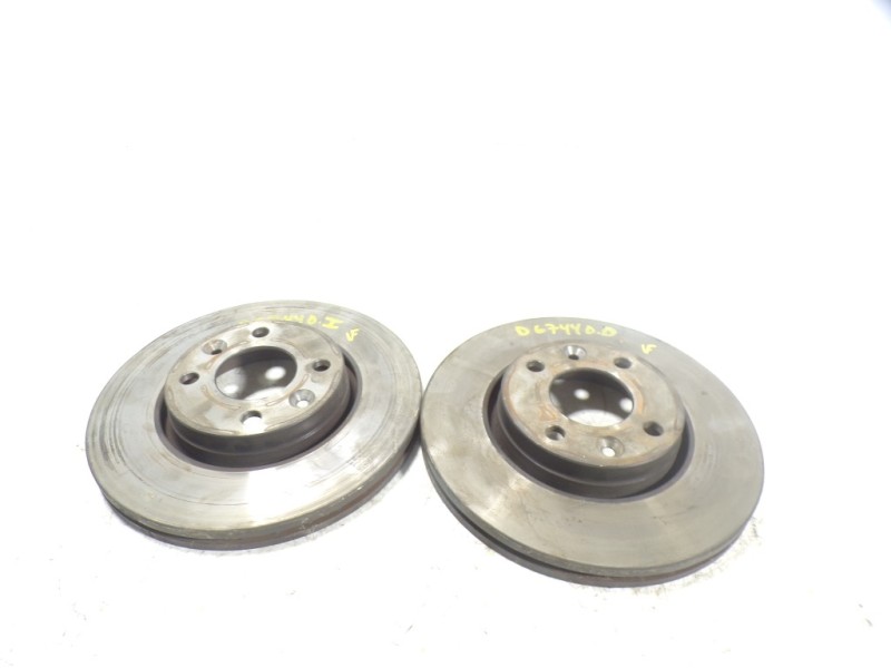 Recambio de disco freno delantero para renault kangoo 1.5 dci diesel referencia OEM IAM   