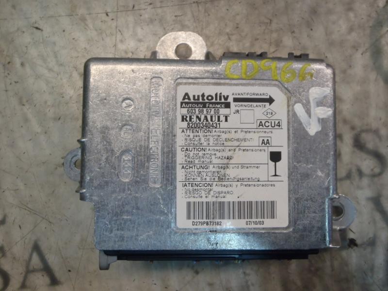 Recambio de centralita airbag para renault scenic ii confort authentique referencia OEM IAM   
