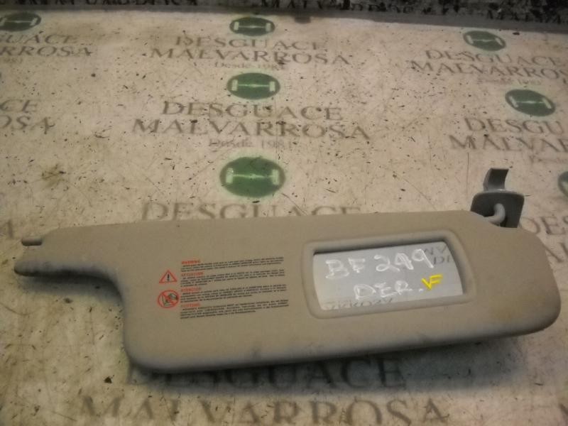 Recambio de parasol derecho para renault megane ii berlina 5p confort dynamique referencia OEM IAM   