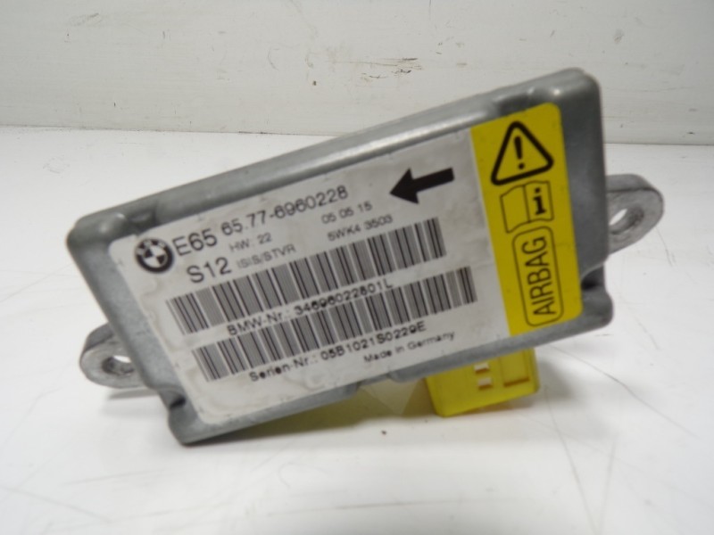 Recambio de centralita airbag para bmw serie 7 (e65/e66) 3.0 turbodiesel cat referencia OEM IAM  6960228 