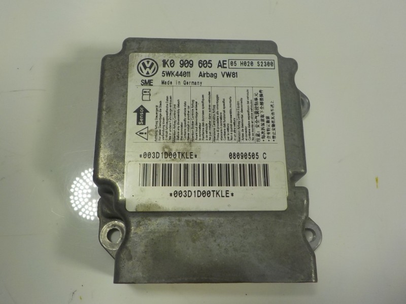 Recambio de centralita airbag para volkswagen scirocco (137) 2.0 tdi (103kw) referencia OEM IAM 1K0909605AE00G 1K0909605AE 5WK44