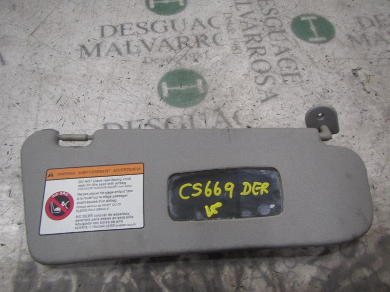 Recambio de parasol derecho para chevrolet aveo ls referencia OEM IAM   