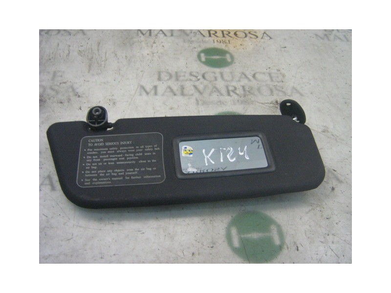 Recambio de parasol derecho para hyundai coupe (j2) 2.0 fx coupe referencia OEM IAM 8520227510LK  